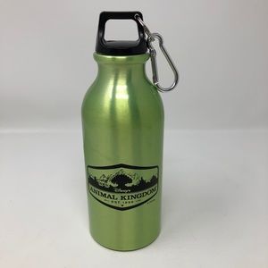 Disney Animal Kingdom Green Metal Water Bottle